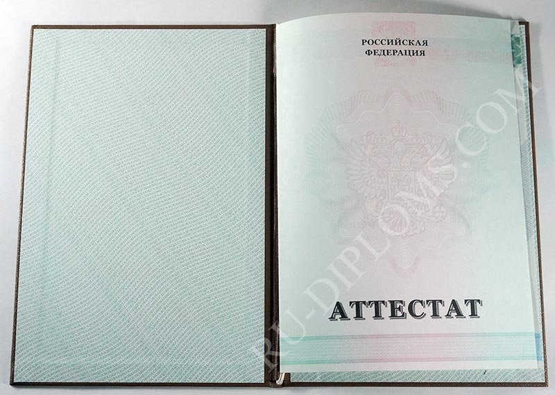 Аттестат о среднем общем образовании 2010-2013 год 